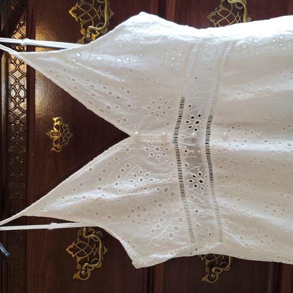 EUC white eyelet subdress - Picture 2 of 8